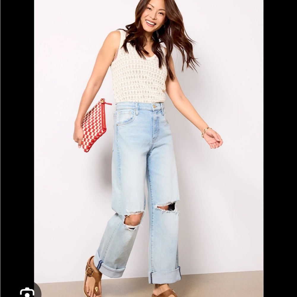 Kut from the Kloth Gwen Cuffed Wide Leg